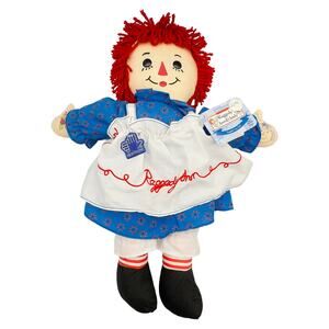 Classic Raggedy Ann Applause 16" Soft Cloth Doll w/Tags Signed by Joni Gruelle